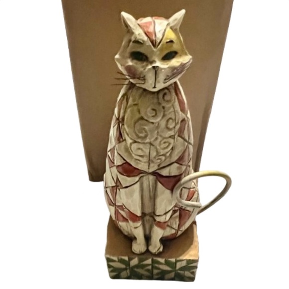 Jim Shore Heartwood Creek Persian Cat Figurine Abraham 2003 - Picture 1 of 6